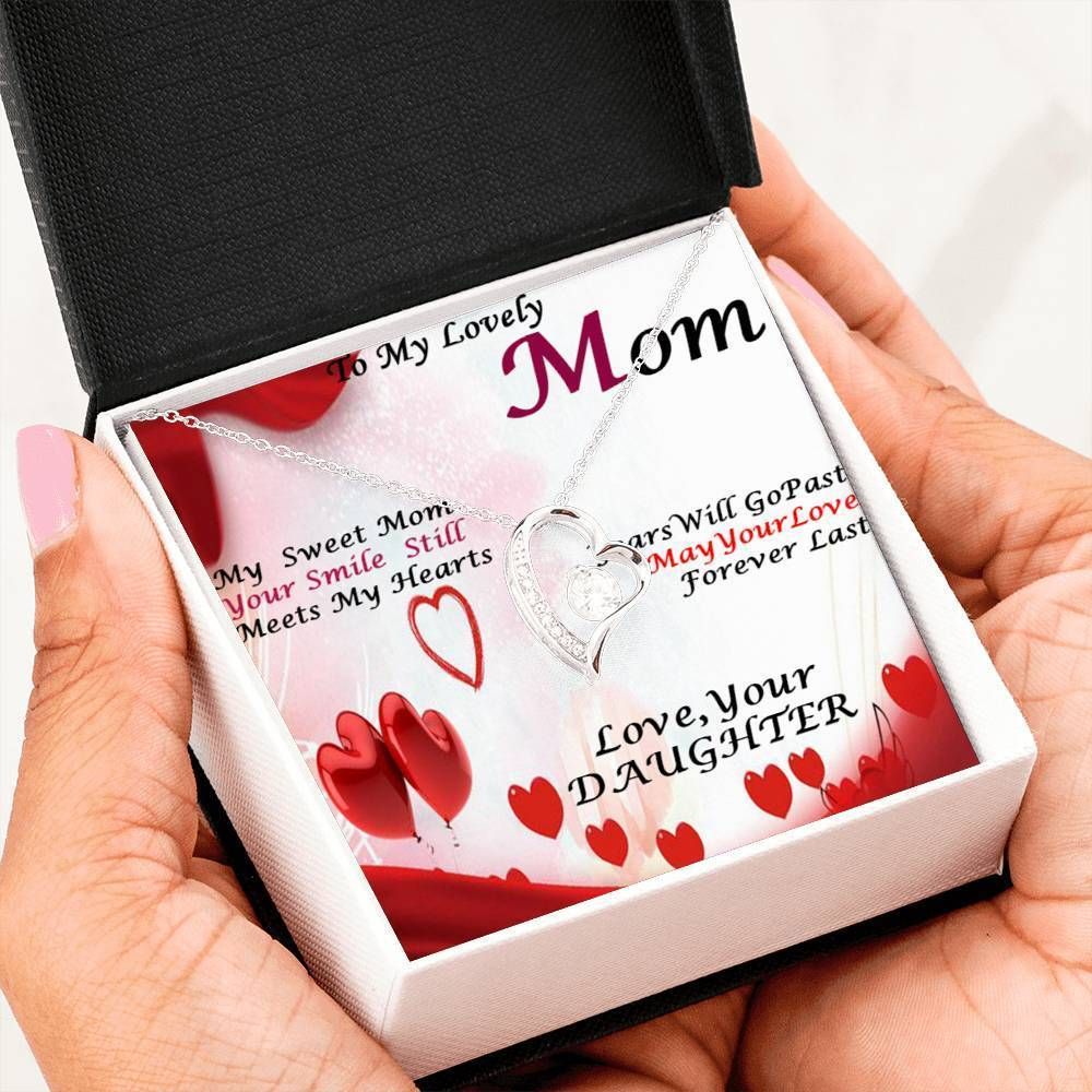 Your Smile Still Meets My Hearts Forever Love Necklace Daughter Giving Mom