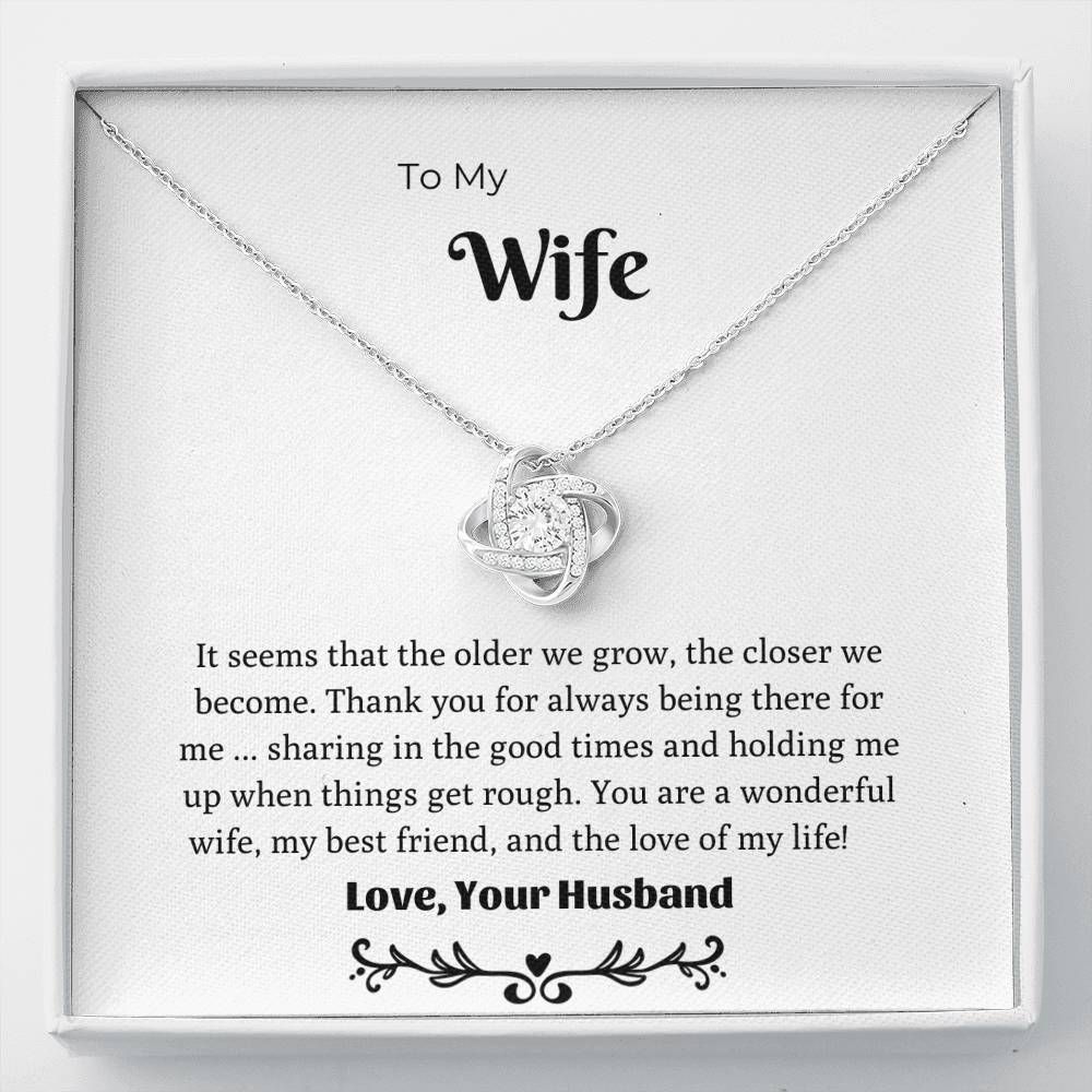 You're A Wonderful Wife Love Knot Necklace For Wife