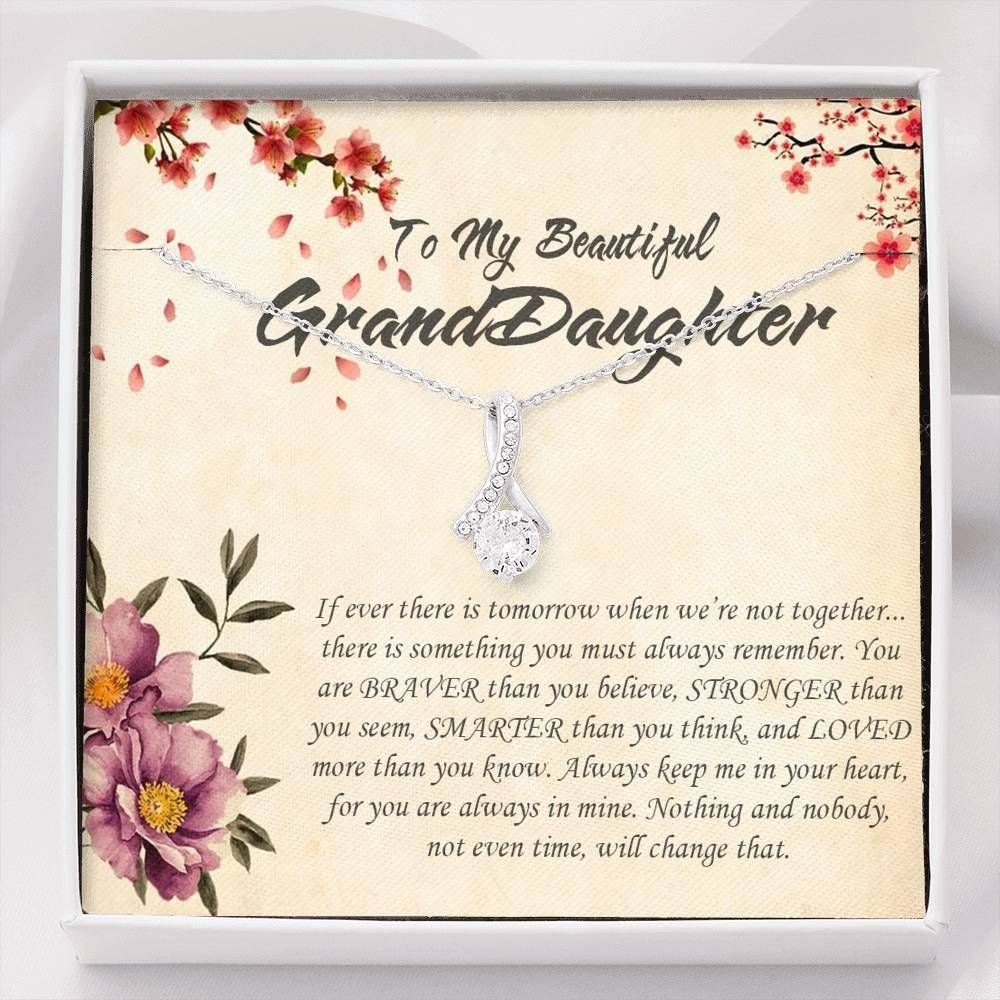 You're Loved More Than You Know Alluring Beauty Necklace Gift For Granddaughter