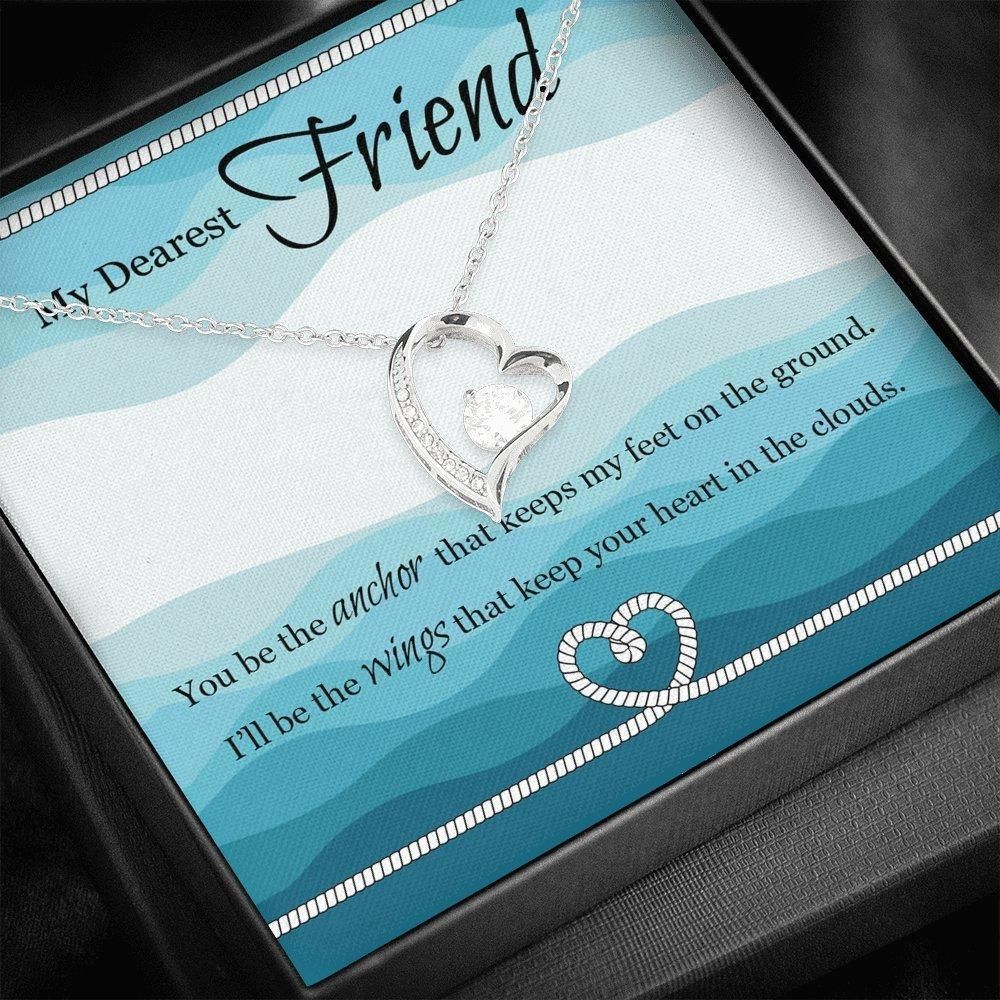 You're My Anchor 18k Gold Forever Love Necklace Giving Dearest Friend Forever Love Necklace Forever Love Necklace