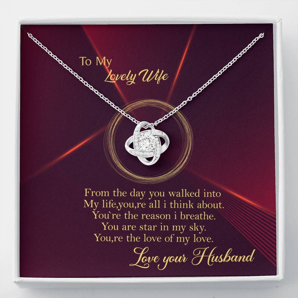 You're Star In My Sky Love Knot Necklace For Wife