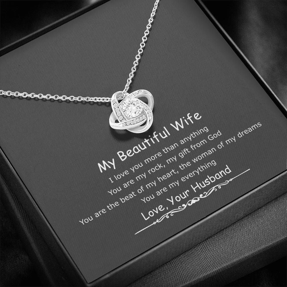 You're The Best Of My Heart Love Knot Necklace Husband Gift For Wife