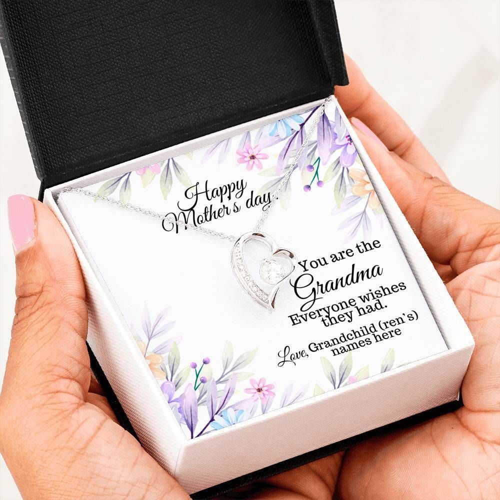 You're The Grandma Everyone Wishes They Had Forever Love Necklace For Grandma