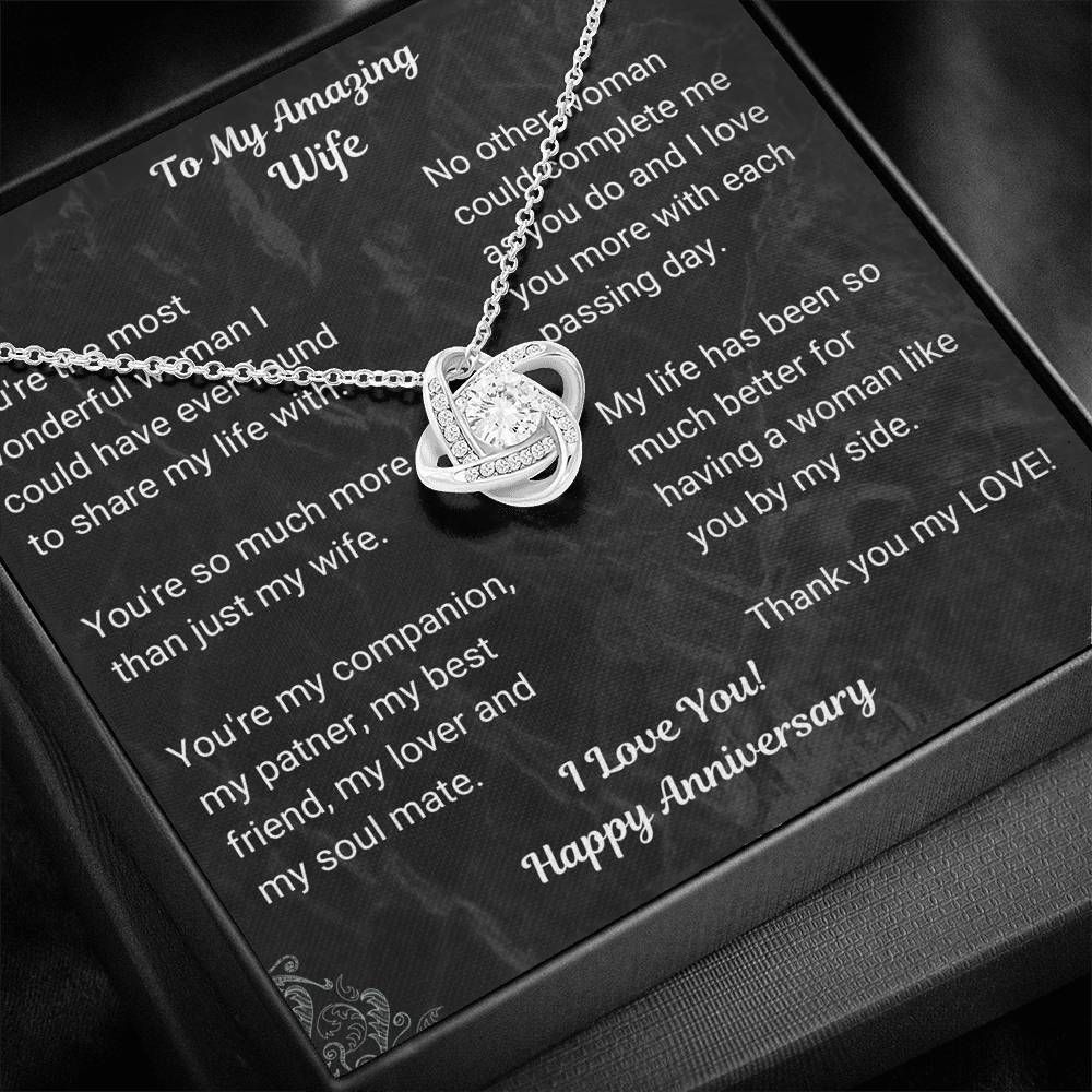 You're The Most Wonderful Woman Love Knot Necklace