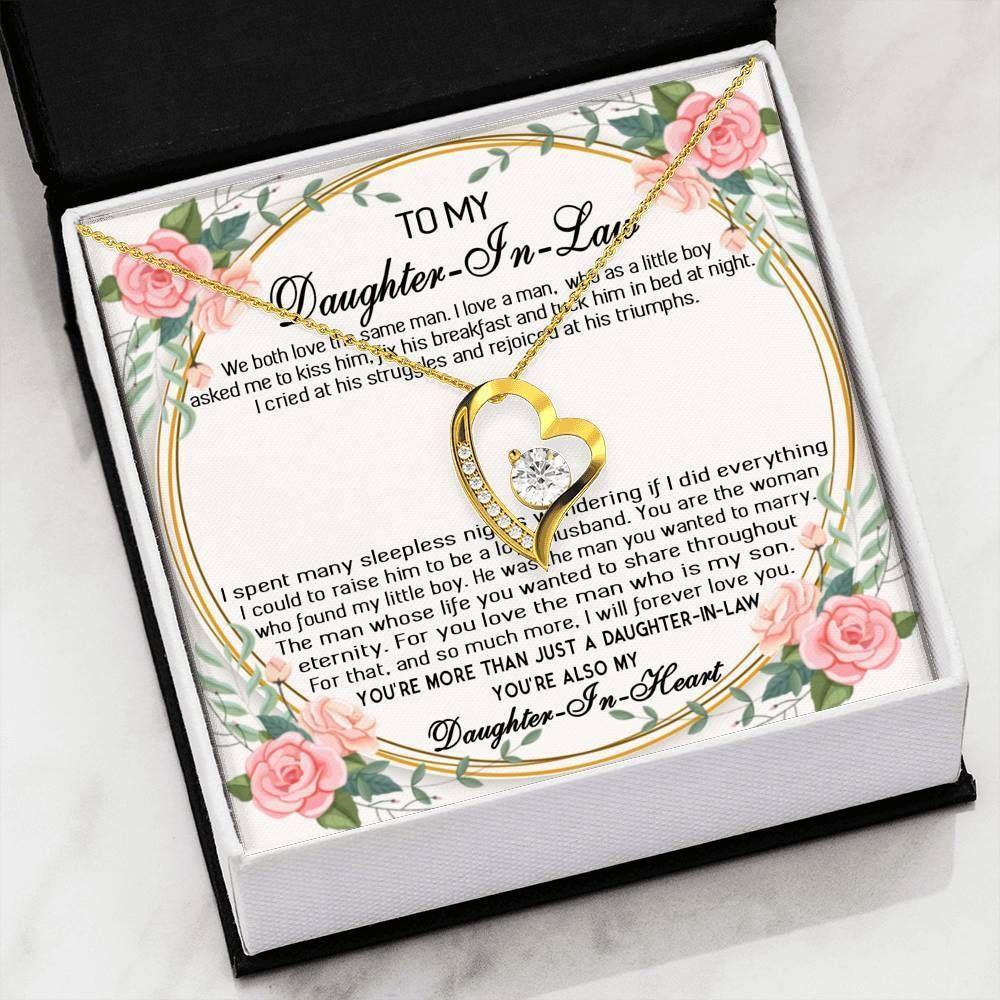 You're Truly The Answer Gift For Daughter-in-law 18k Gold Forever Love Necklace