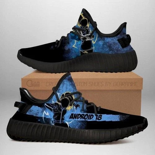 Buy Best Android 18 Yeezy Shoes Silhouette Dragon Ball Z Anime Shoes Fan M