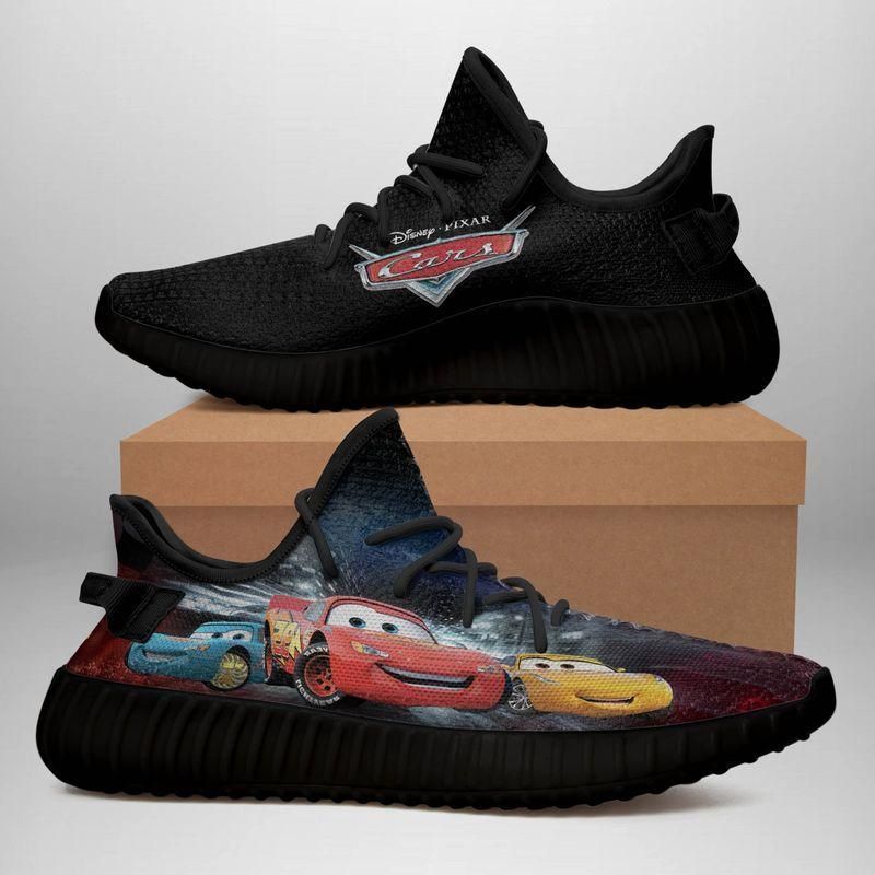 Buy Cars Black Yeezy Shoes For Men And Women Yeezy Boost 350 V2 Shoes Sport Teams Top Trending Custom Shoes Gift