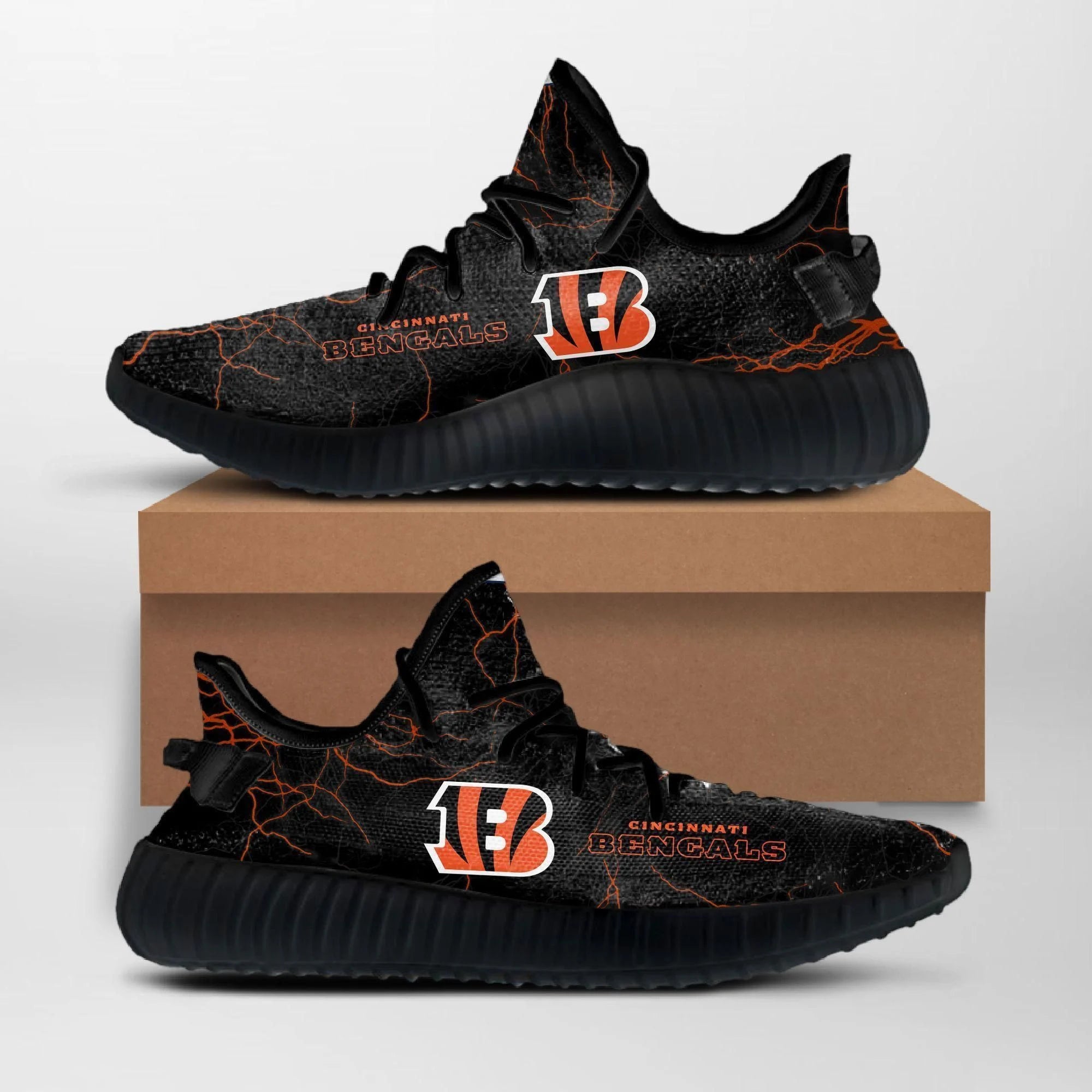 Buy Cincinnati Bengals Custom Yeezy NFL Custom Yeezy Shoes For Fans Yeezy Boost 350 V2 Top Trending Shoes Gift