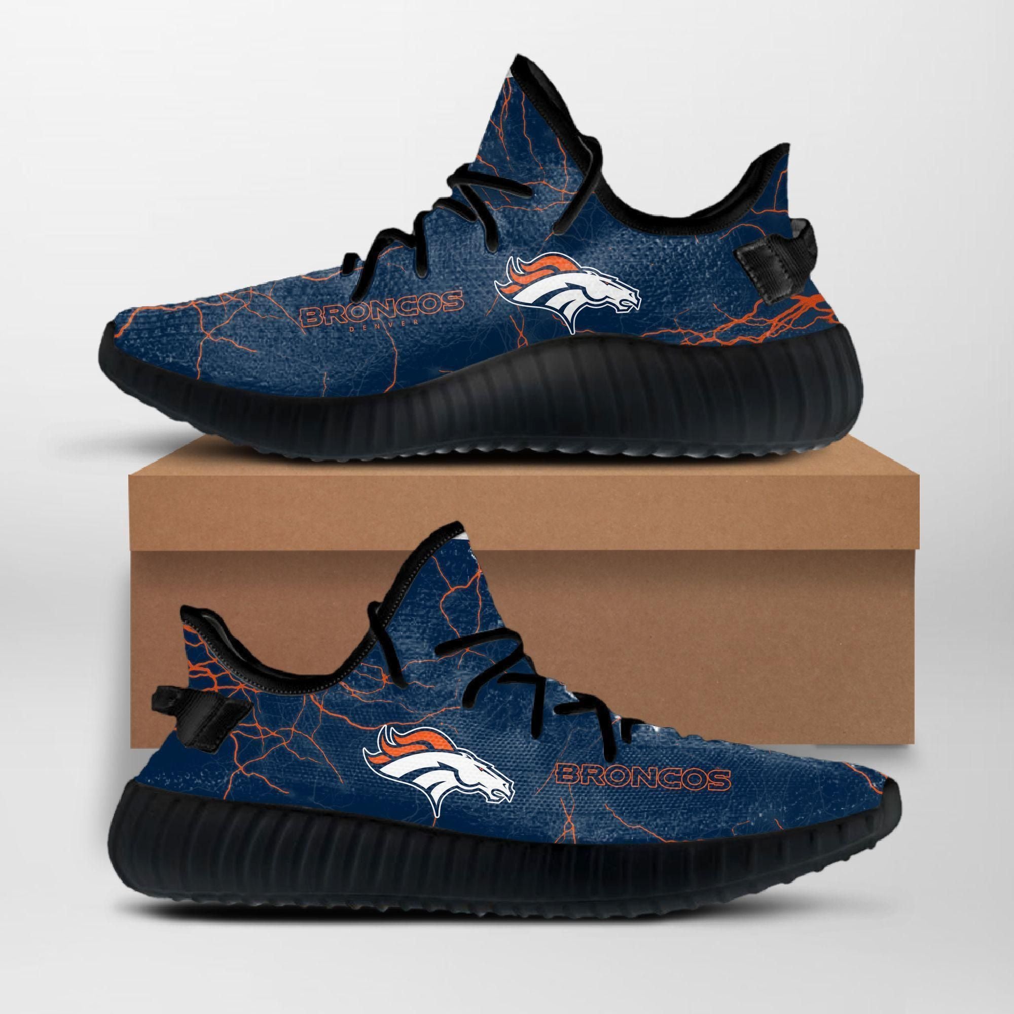 Buy Denver Broncos Nfl Custom Yeezy Shoes For Fans Custom Shoes