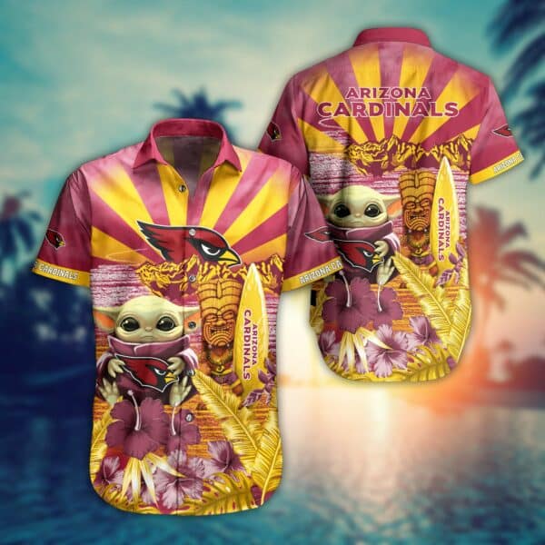 NFL Arizona Cardinals Hawaiian Shirt Baby Yoda Style Summer