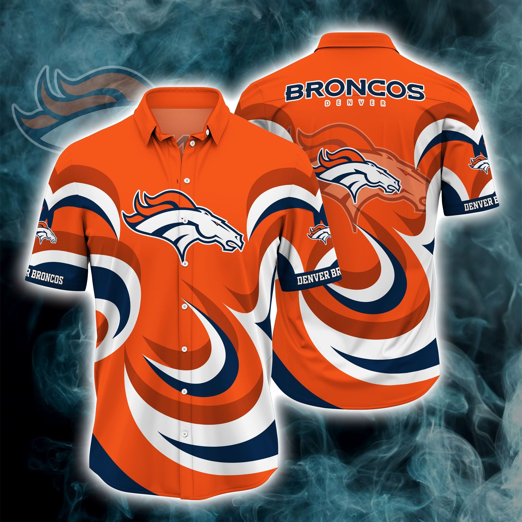 Denver Broncos NFL Hawaiian Shirt Gift For Fans 01