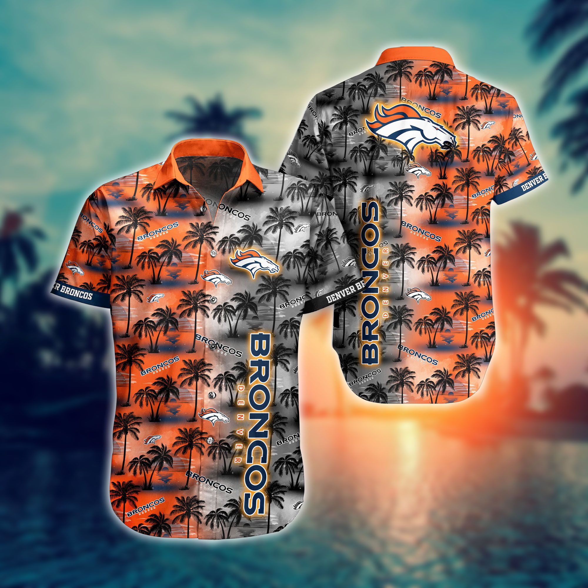 Denver Broncos NFL Hawaiian Shirts And Shorts For Fans
