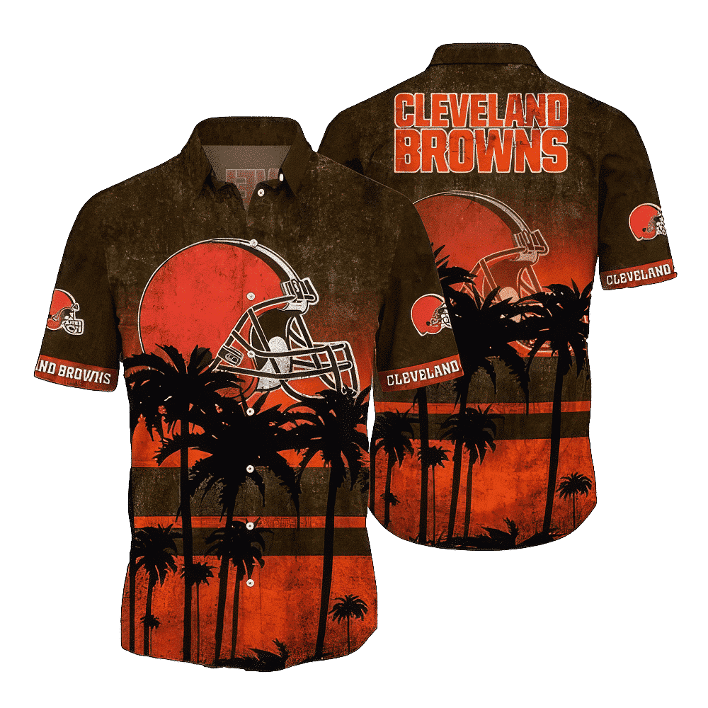 NFL Cleveland Browns Hawaiian Shirt Short Style Gift For Fans NFL 242