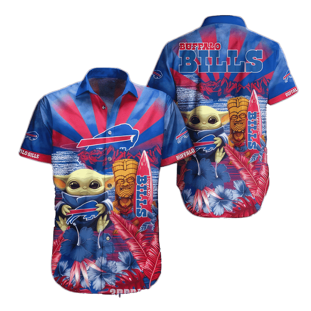 Buffalo Bills Hawaiian Shirt Baby Yoda Style Summer Gift For Fans NFL 24