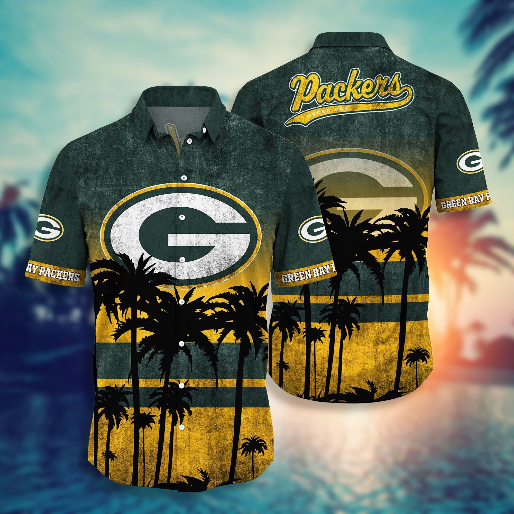 Green Bay Packers NFL-Hawaii Shirt Short Style Hot Trending Summer