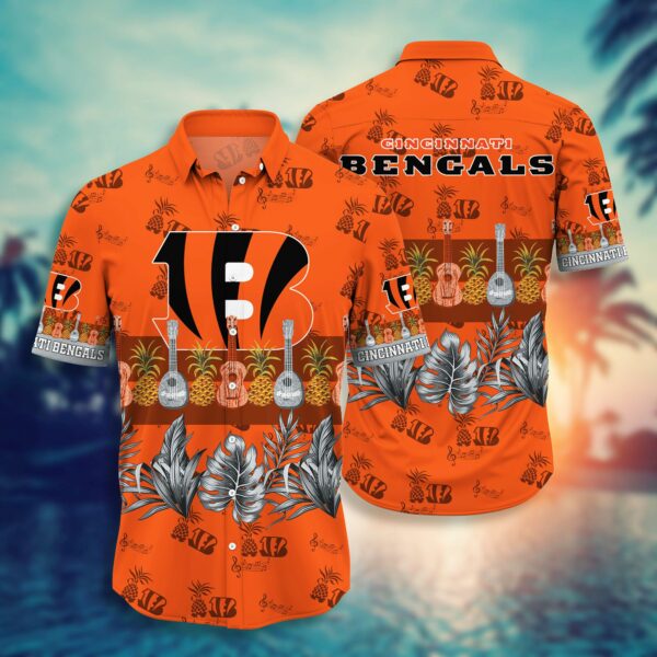 NFL Cincinnati Bengals Hawaiian Shirt Short Style Hot Trending Summer 01