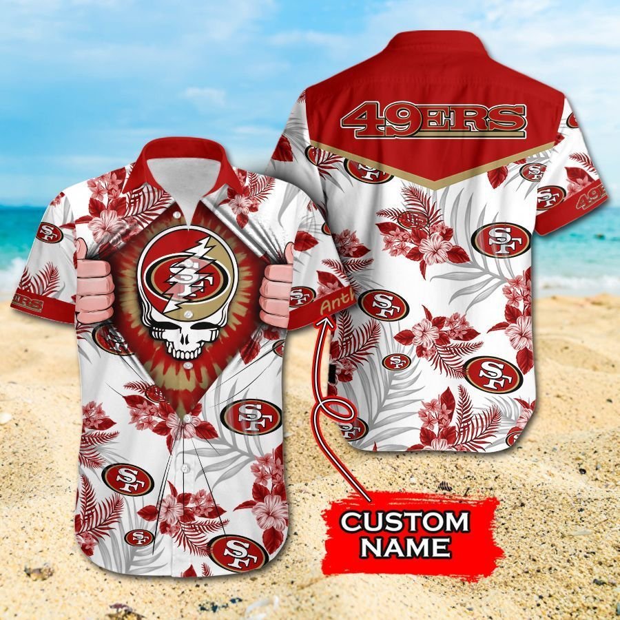 NFL San Francisco 49ers Grateful Dead Gift For Fan Personalized Hawaii