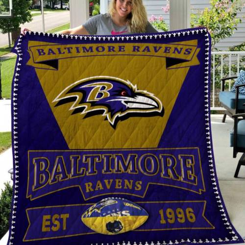 Baltimore Ravens Gift For Fan Personalized Quilt Blanket FV07