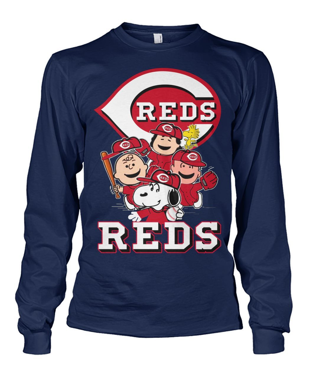 Chicago Reds Baseball Team Fans Charlie Brown Woodstock Snoopy And Friends Disney Fans Shirt