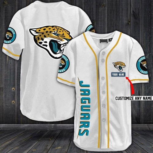 Jacksonville Jaguars NFL Baseball Jersey Shirt FVJ