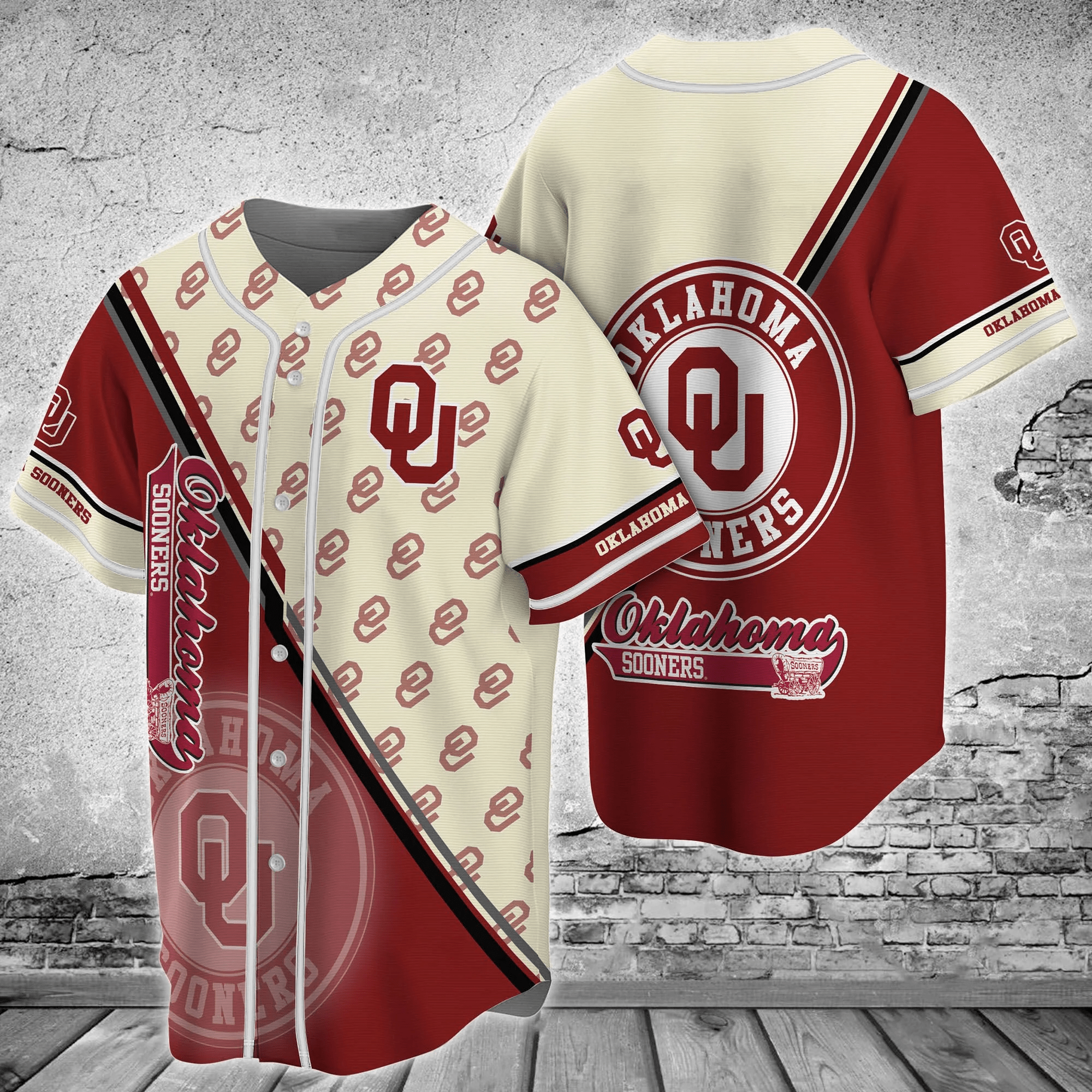 Oklahoma Sooners NCAA Baseball Jersey Shirt for Fans