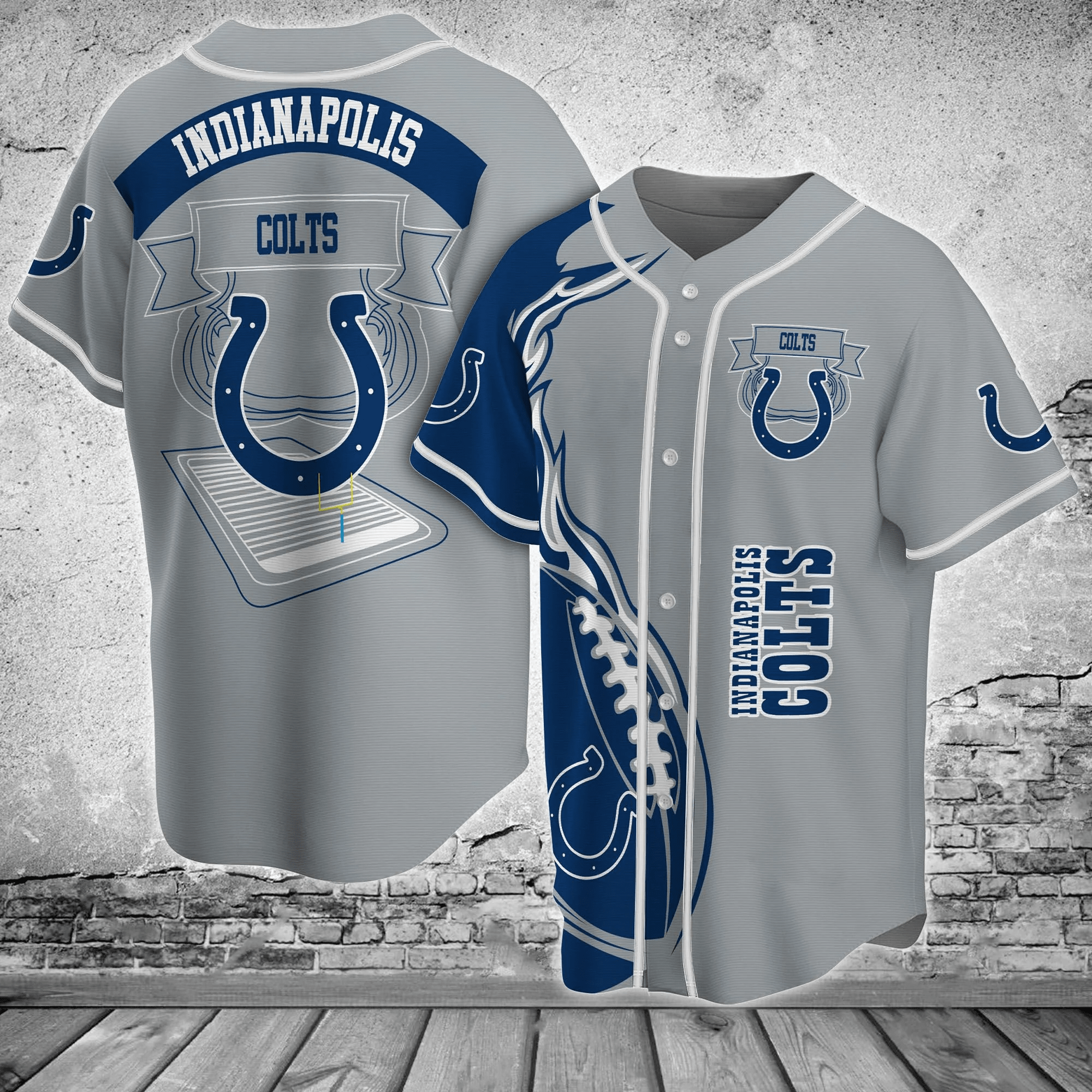 Indianapolis Colts Team Baseball Jersey Shirt for Game Day