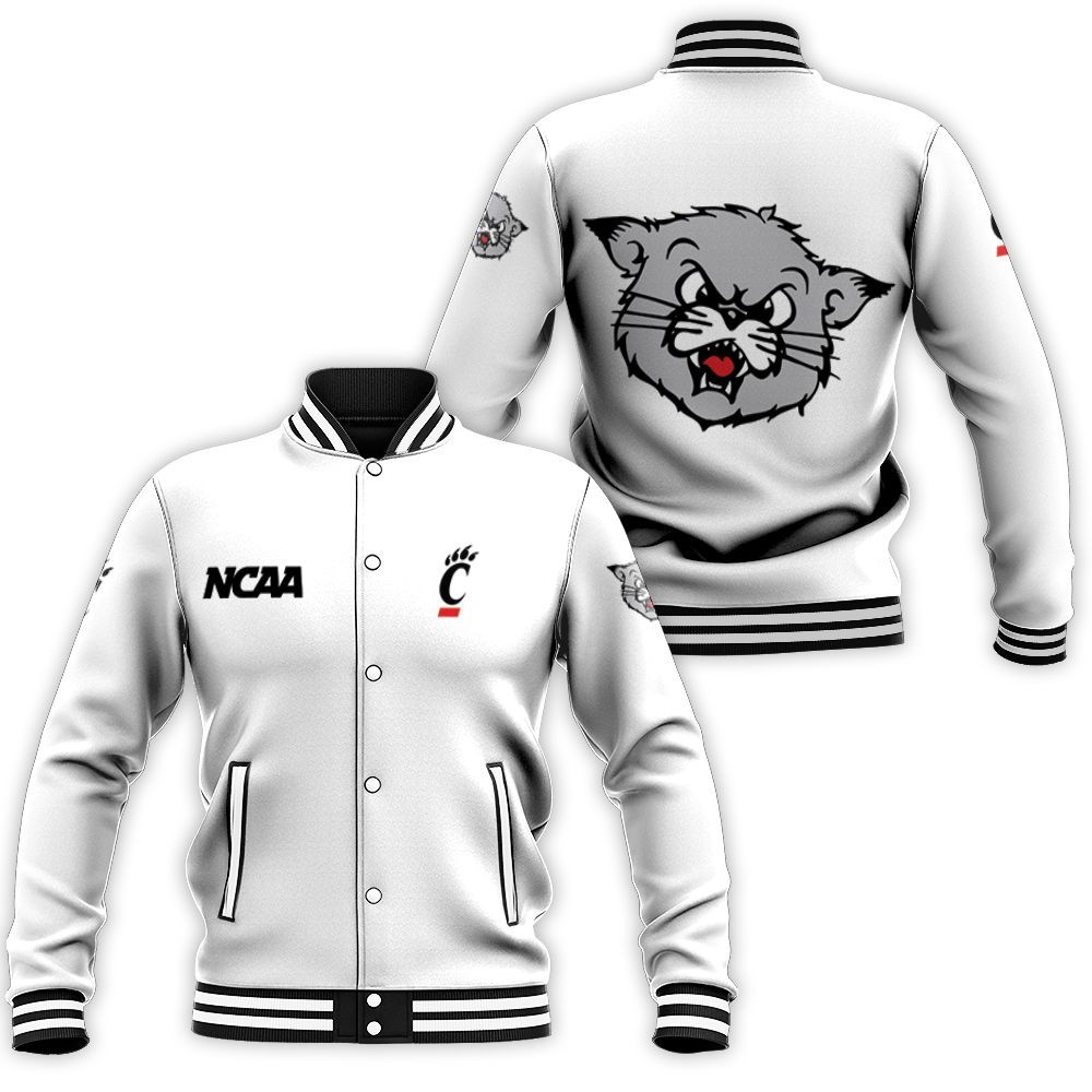 NCAA Cincinnati Bearcats White Baseball Jacket