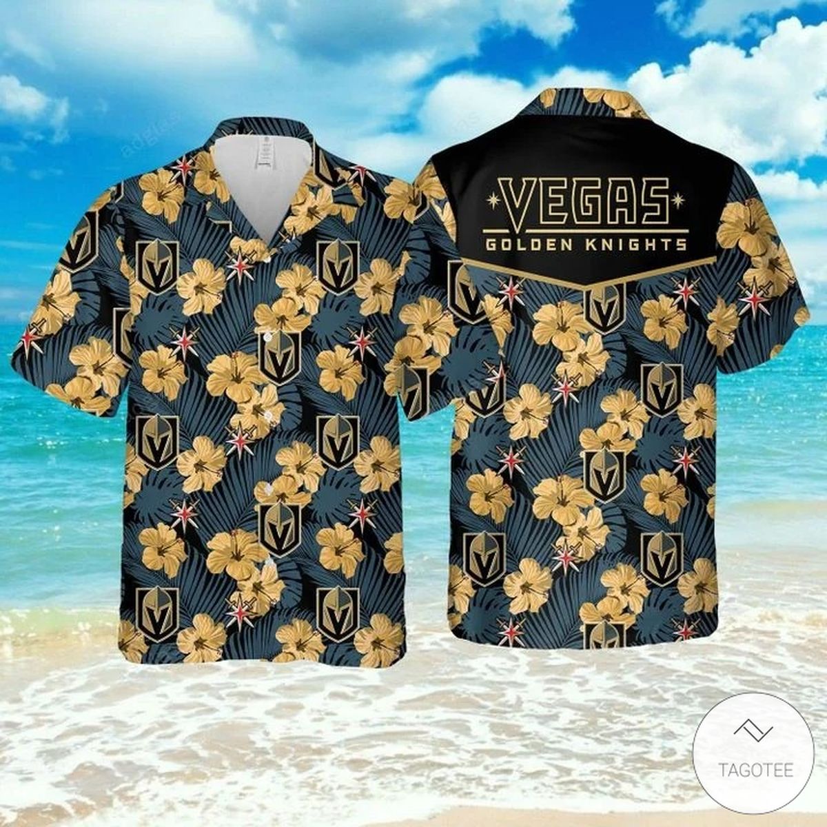 Vegas Golden Knights Hawaiian Shirt Set for Men Women Kids