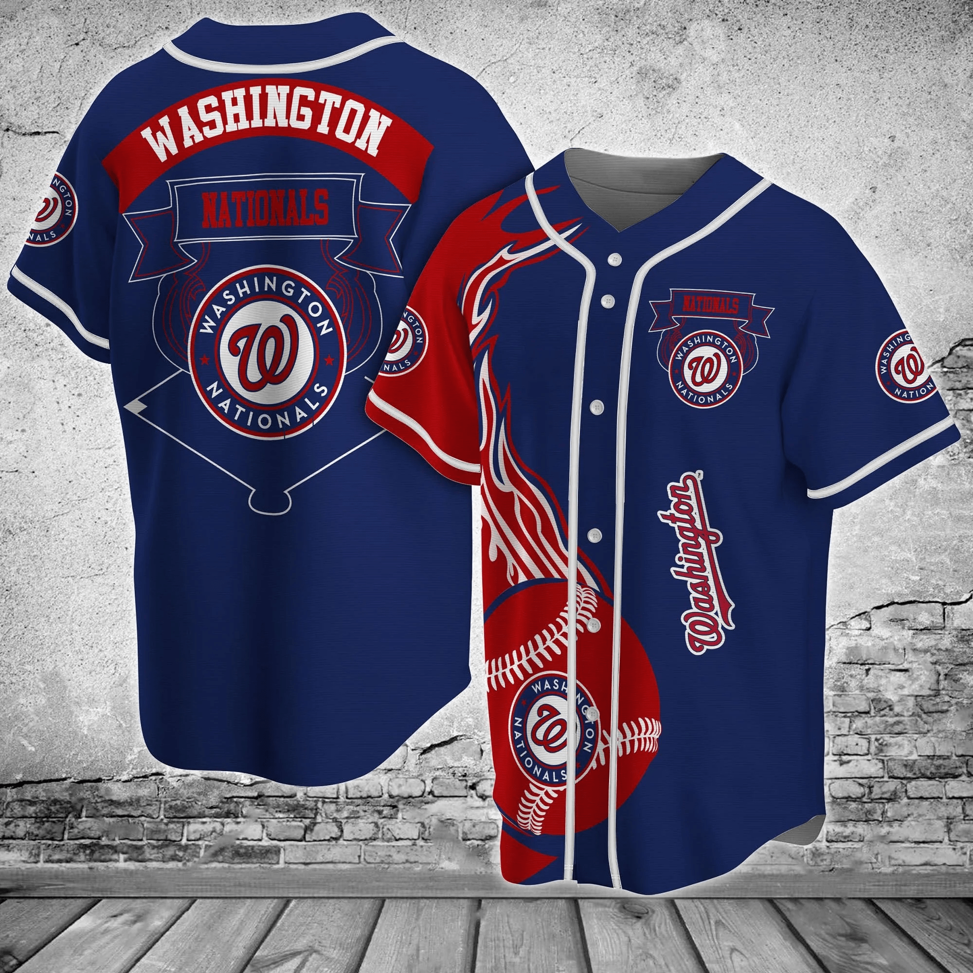 Washington Nationals MLB Baseball Jersey Shirt - Classic Design FVJ