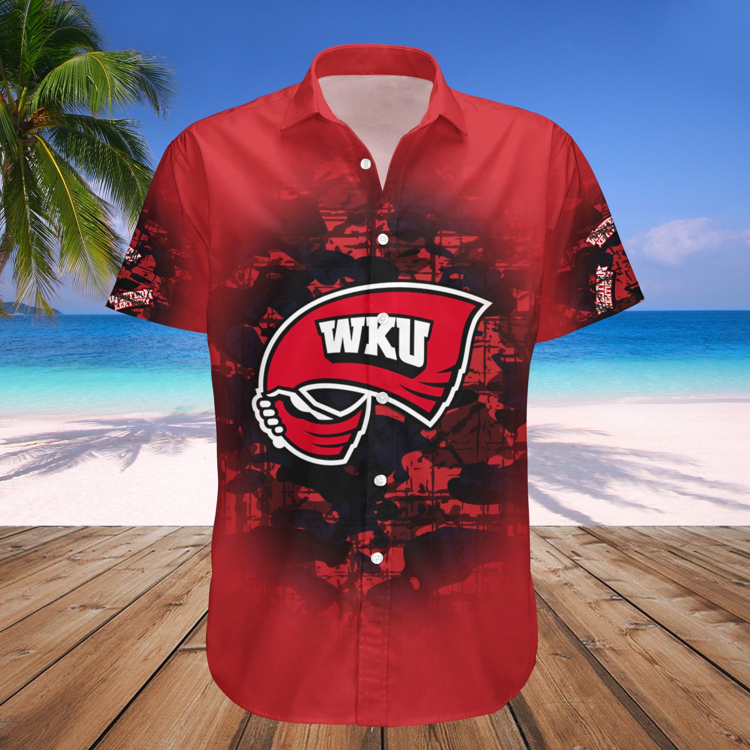 Western Kentucky Hilltoppers Hawaii Shirt Set Camouflage Vintage - NCAA