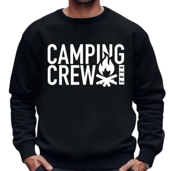 Camping Crew 2024 Sweatshirt – Black