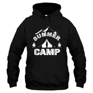 Camping Summer Hoodie – Black