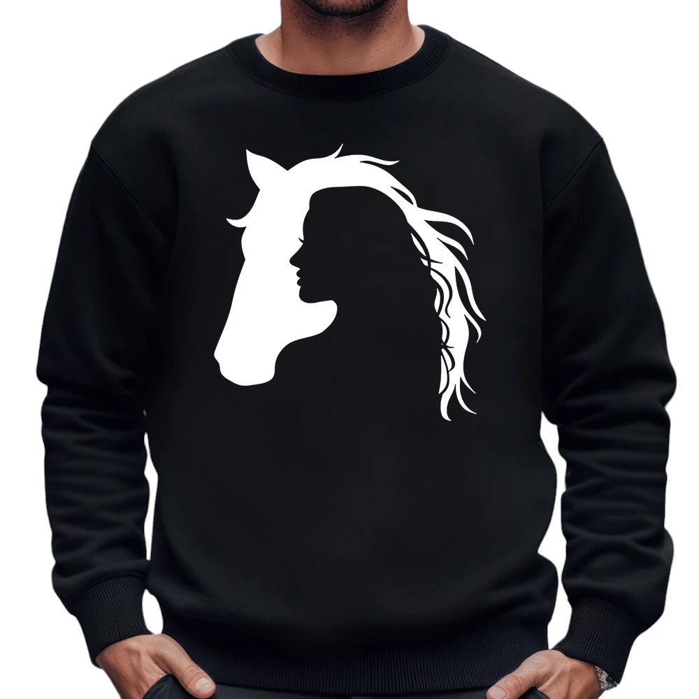 Horse Girl SweatShirt - Black Horse Girl SweatShirt - Black