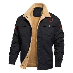 Bimota Cargo Fleece-lined Thick Jacket Warm Thick Coat With Fur Lapel Collar Coat HIHI271224Y10FLJBIT