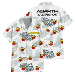 Abarth Hawaiian Shirt Tropical Leaves Seamless Pattern All-over Print Summer Gift For Lover Cars HIHI140125Y7HWLS1ABA