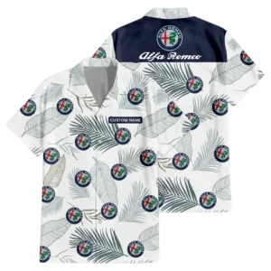 Alfa Romeo Hawaiian Shirt Tropical Leaves Seamless Pattern All-over Print Summer Gift For Lover Cars HIHI140125Y7HWLS1ALR