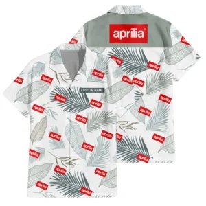 Aprilia Hawaiian Shirt Tropical Leaves Seamless Pattern All-over Print Summer Gift, Custom Name HIHI160125Y7HWLS1APR