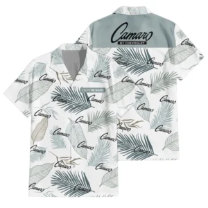 Camaro Hawaiian Shirt Tropical Leaves Seamless Pattern All-over Print Summer Gift, Custom Name HIHI160125Y7HWLS1CAM