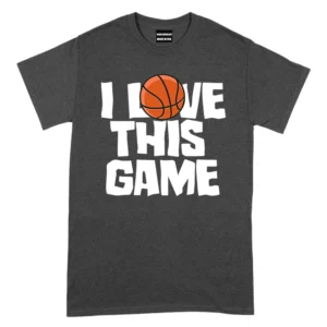 I Love This Game Baseketball - Dark Grey