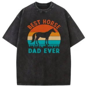 Best Horse Dad Ever Washed Tshirts