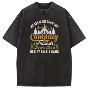 We Are More Than Just Camping Friends Washed Tshirts