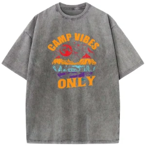 Camp Vibes Only Washed Tshirts
