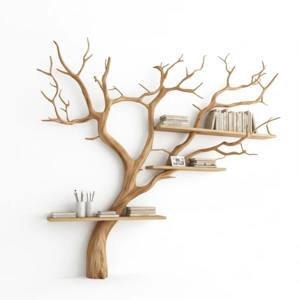 Tree Branch Shelf – Handcrafted Driftwood Corner Shelf & Wall Decor