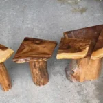 Corner Live Edge Walnut Floating Shelves – Farmhouse Wall Decor