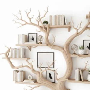Driftwood-Inspired Bookshelf – Handcrafted from Barn & Pallet Wood2