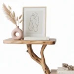 Handcrafted Driftwood Bookcase Nightstand - Rustic Tree Branch Design