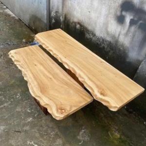 Handcrafted Floating Desk and Wall Shelf Set2