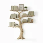 Handcrafted Floating Tree Bookshelf