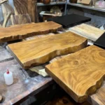 Handcrafted Live Edge Floating Shelf – Natural Wood Wall-Mounted Accent