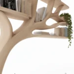 Handcrafted Tree TV Stand and Bookshelf